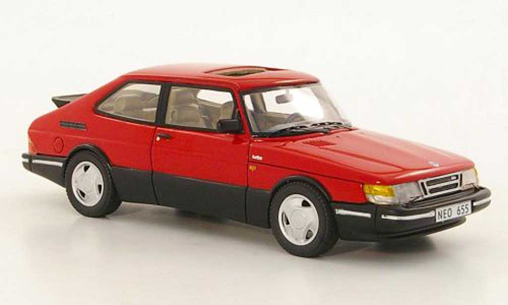 Saab 900 Turbo 1/43 Neo Turbo 16S Aero rosso 1992 modellino in miniatura