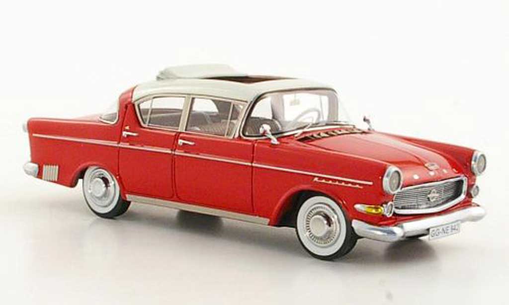 Opel Kapitan 1/43 Neo P2.5 L bianco/rosso 1958 modellino in miniatura