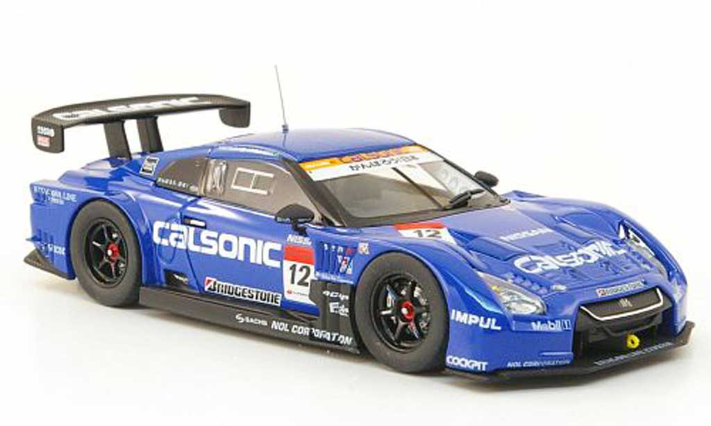 Nissan Skyline 1/43 Ebbro Impul GT-R No.12 Calsonic Super GT500 Runde 2 Fuji 2011 modellino in miniatura
