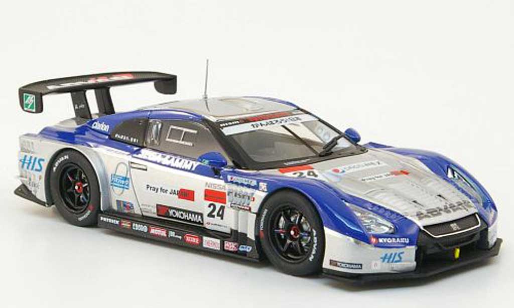 Nissan Skyline 1/43 Ebbro Kondo GT-R No.24 Advan Super GT500 Runde 2 Fuji 2011 modellino in miniatura