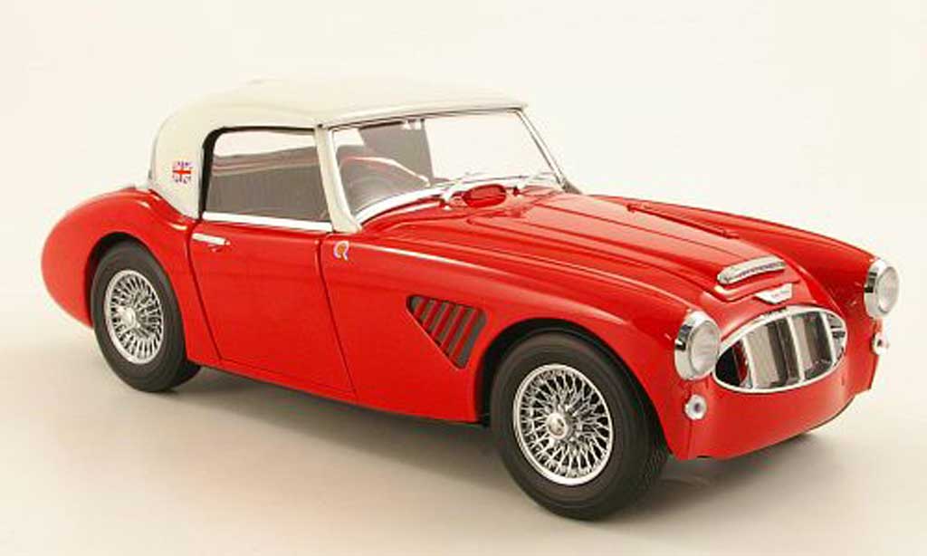 Austin Healey 3000 1/18 Kyosho MK1 rosso/elfenbein Prossooype RHD modellino in miniatura