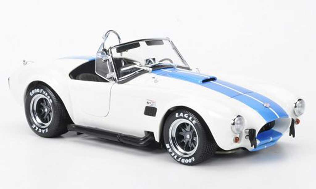 Shelby Ac Cobra 1/18 Kyosho 427 S/C bianco/blu modellino in miniatura