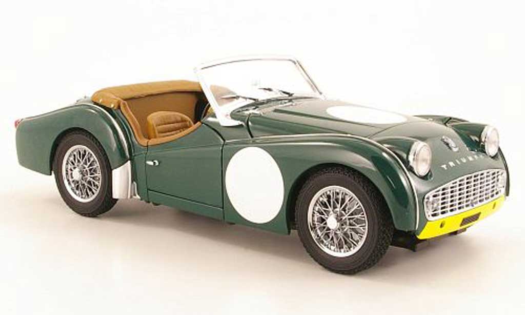 Triumph TR3 A 1/18 Kyosho A Racing grun RHD modellino in miniatura