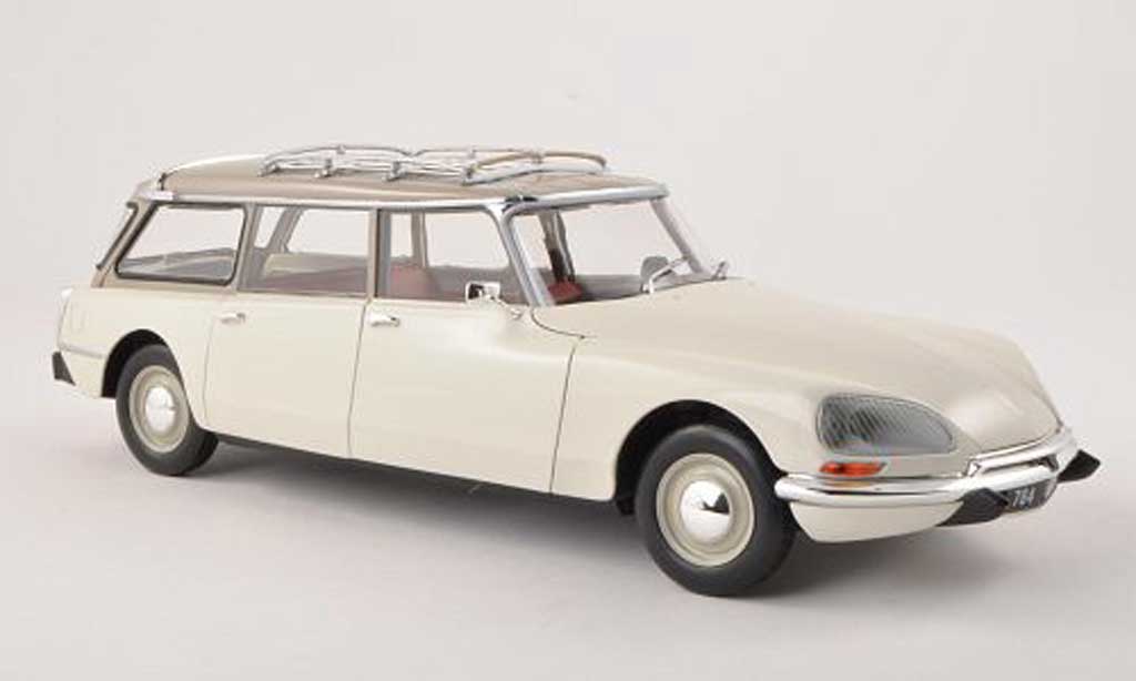 Citroen DS 21 1/18 Norev 21 Break bianco/grigio 1970 modellino in miniatura
