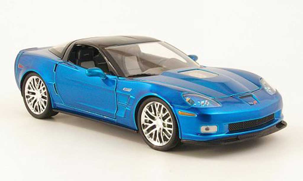 Chevrolet Corvette C6 ZR1 1/18 Jada Toys C6 ZR1 blu/carbon phares 2009 modellino in miniatura