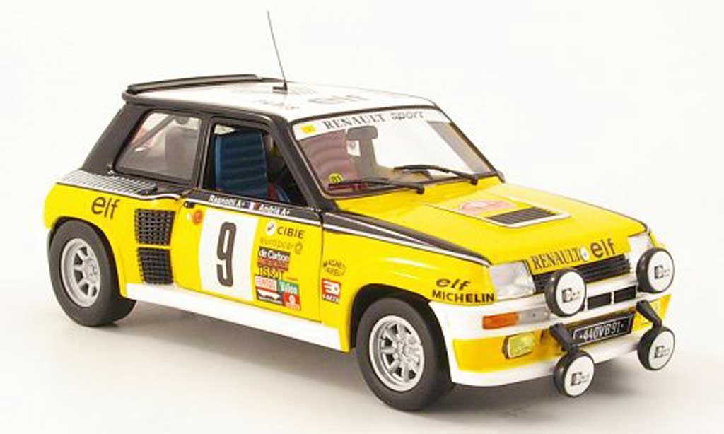 Renault 5 Turbo 1/18 Eagle Turbo no9 elf rallye monte carlo 1981 j.ragnotti / andrie modellino in miniatura