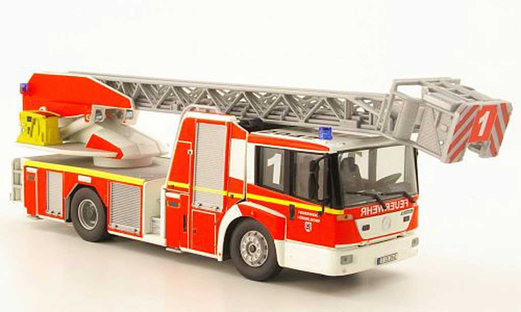 Mercedes Econic 1/43 Wiking DL 32 Metz pompier Dusseldorf modellino in miniatura