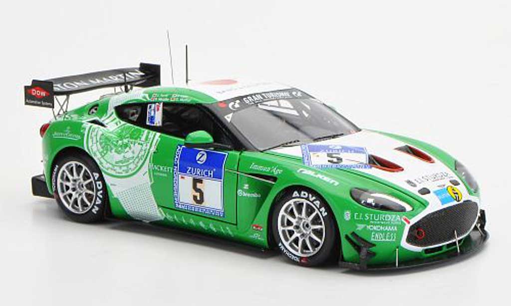 Aston Martin V12 Zagato 1/43 Minichamps Zagato No.5 24h Nurburgring 2011 modellino in miniatura