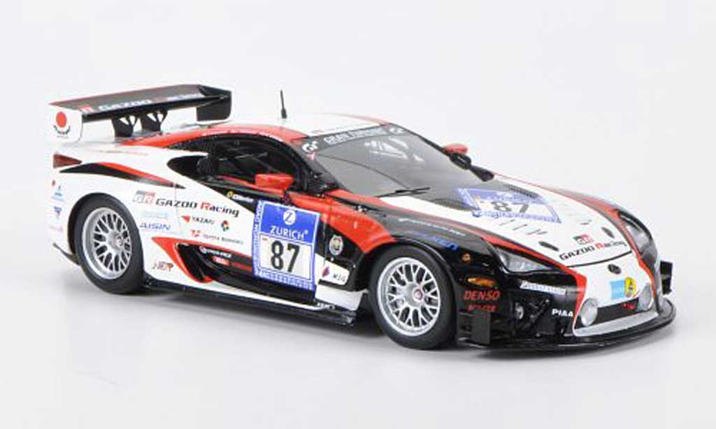 Lexus LFA 1/43 Minichamps No.87 Gazoo Racing Kinoshita/Wakisaka/Lotterer 24h Nurburgring 2011 modellino in miniatura