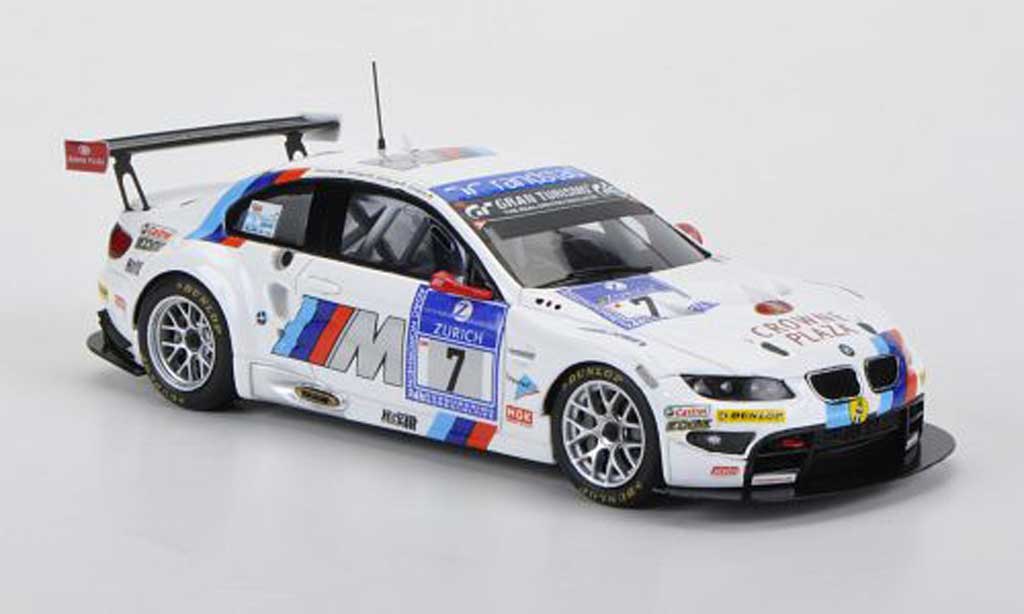 Bmw M3 E92 1/43 Minichamps E92 GT2 No.7 Motorsport 24h Nurburgring 2011 modellino in miniatura