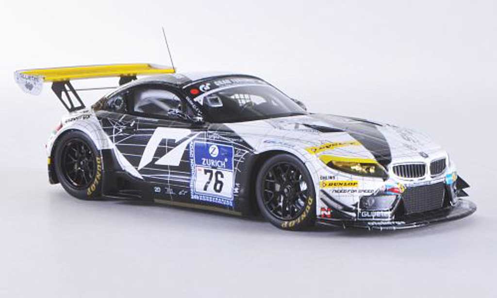 Bmw Z4 E89 1/43 Minichamps E89 GT3 No.76 Need for Speed Team Schubert 24h ADAC Nurburgring 2011 E.Sandstrom / T.Milner / F.Larsson / C.Hurtgen modellino in miniatura