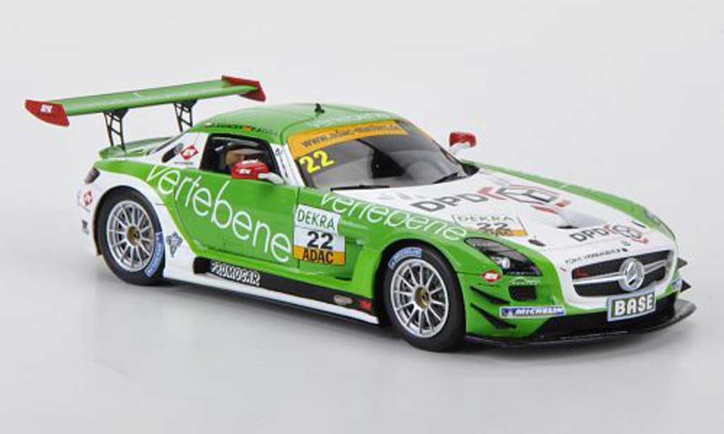Mercedes SLS 1/43 Minichamps AMG GT3 No.22 MS Racing D.Sigacev / F.Stoll ADAC GT Masters 2011 modellino in miniatura