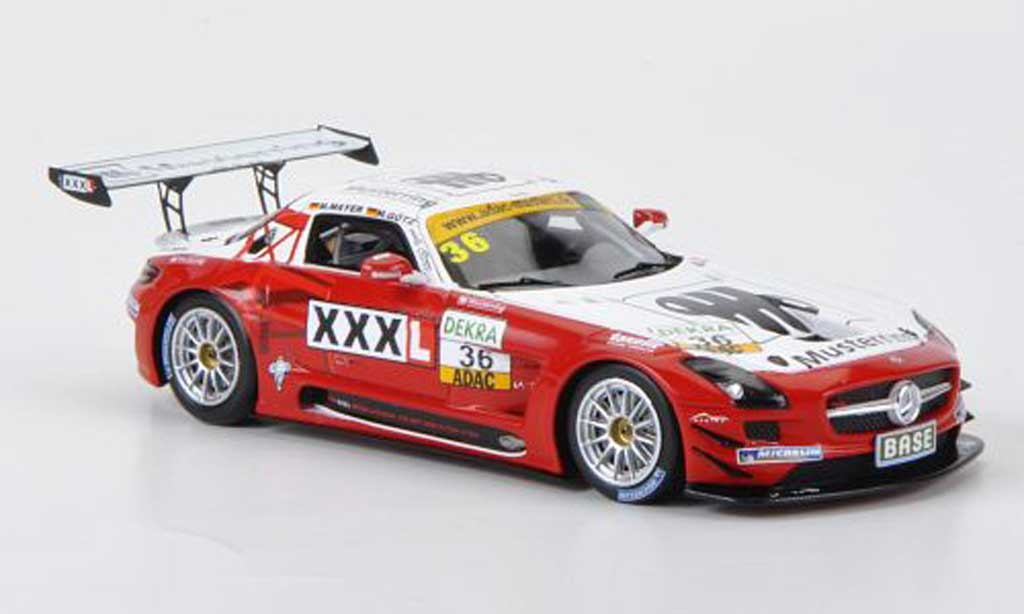 Mercedes SLS 1/43 Minichamps AMG GT3 No.36 MS Racing Musterring ADAC GT Masters 2011 modellino in miniatura