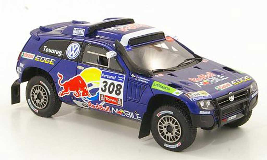 Volkswagen Touareg Dakar 1/43 Spark Dakar Race 3 No.308 Red Bull Mobile Rally 2011 modellino in miniatura