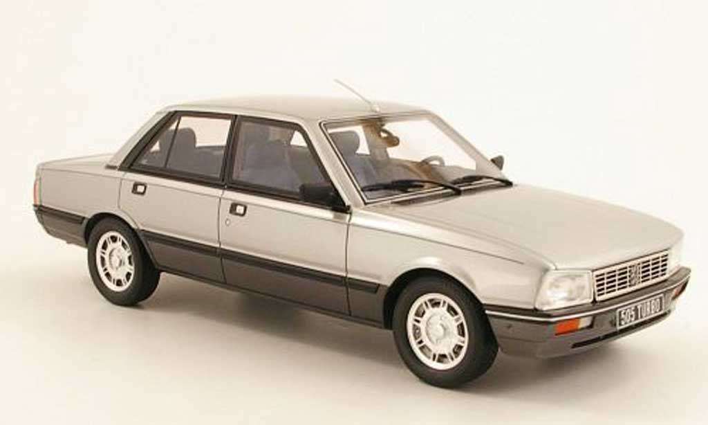 Peugeot 505 1/18 Ottomobile Turbo grigio metalliseegrigio modellino in miniatura