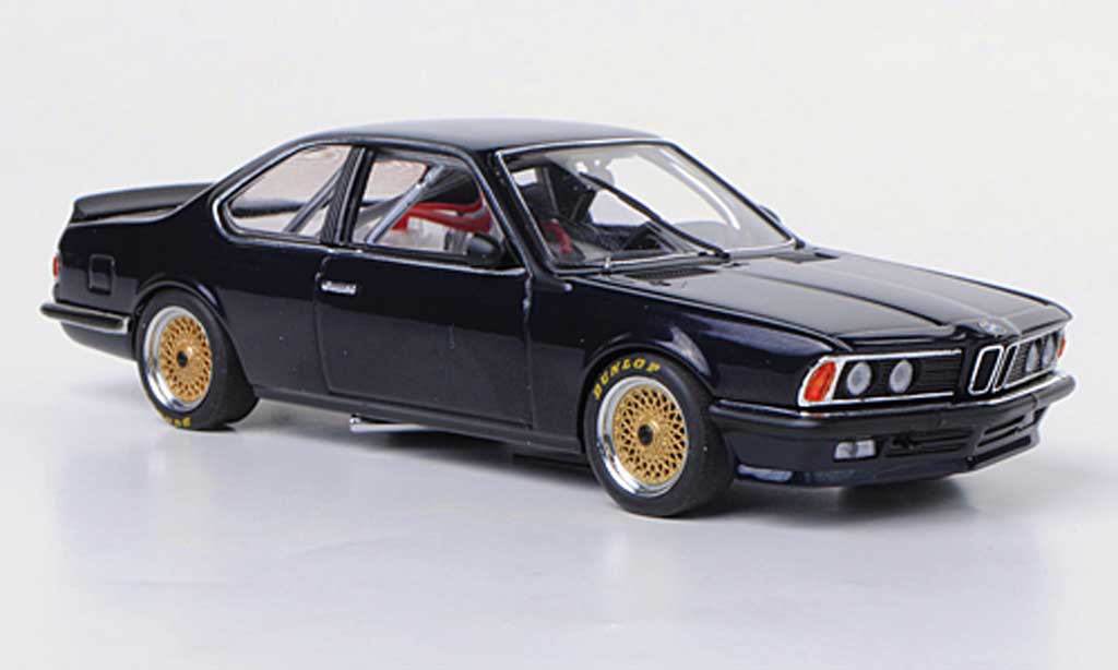 Bmw 635 CSI 1/43 Autoart Gr.A blu Plain Body Version modellino in miniatura
