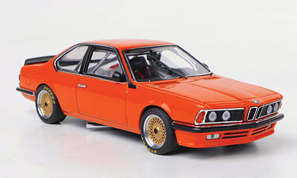 Bmw 635 CSI 1/43 Autoart Gr.A orange Plain Body Version modellino in miniatura