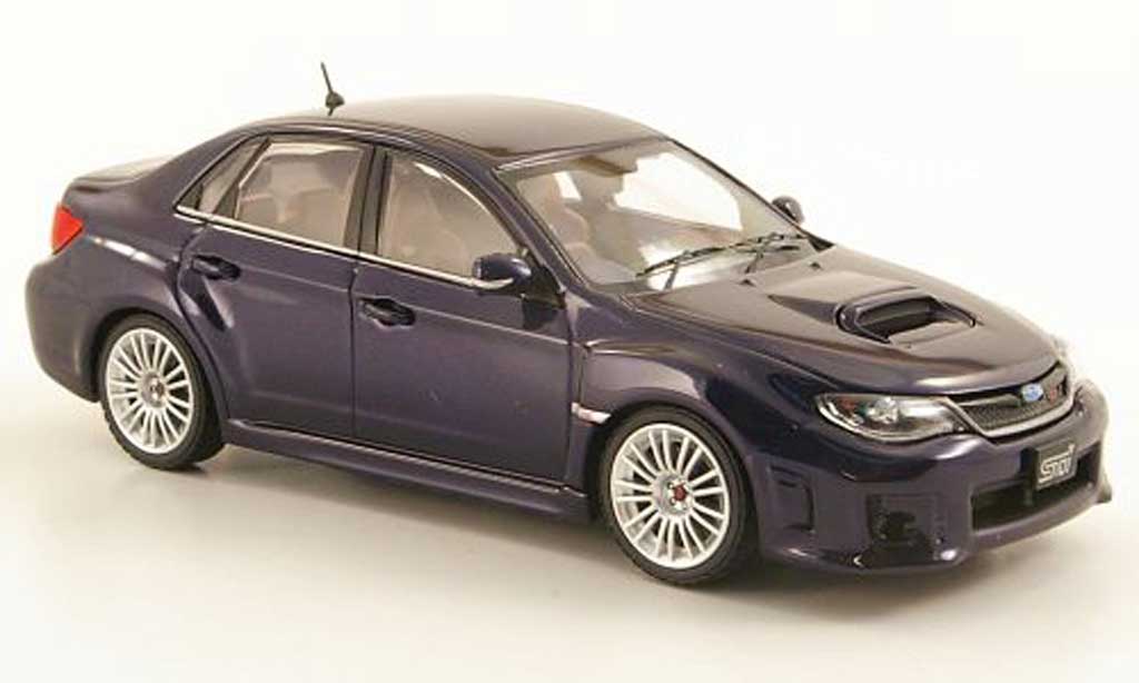 Subaru Impreza WRX 1/43 Ebbro STI WRX A-Line blu 2010 modellino in miniatura