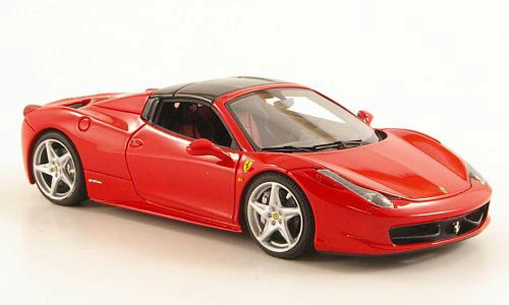 Ferrari 458 Italia Spider 1/43 Look Smart Italia Spider rosso/nero modellino in miniatura
