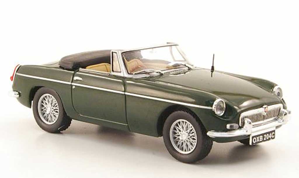 MG B 1/43 Hachette Roadster Mk II grun 1968 modellino in miniatura