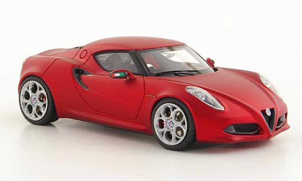 Alfa Romeo 4C 1/43 Look Smart Concept mattrosso Autosalon Genf 2011 modellino in miniatura