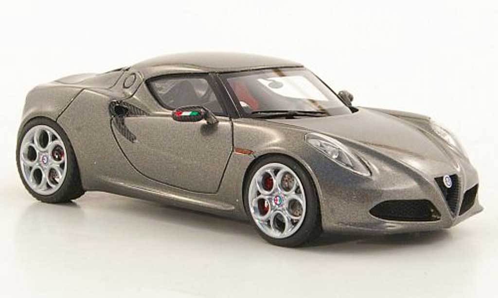 Alfa Romeo 4C 1/43 Look Smart Concept grigio IAA Frankfurt 2011 modellino in miniatura