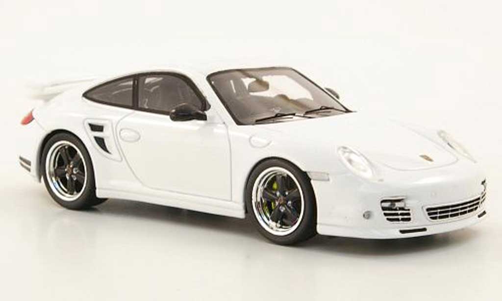 Porsche 997 Turbo S 1/43 Spark Turbo S Tequipment (II) bianco modellino in miniatura