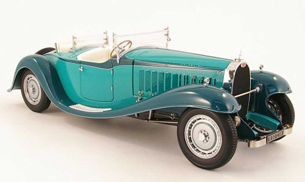 Bugatti Roadster Esders 1/18 Bauer grun 1932 modellino in miniatura