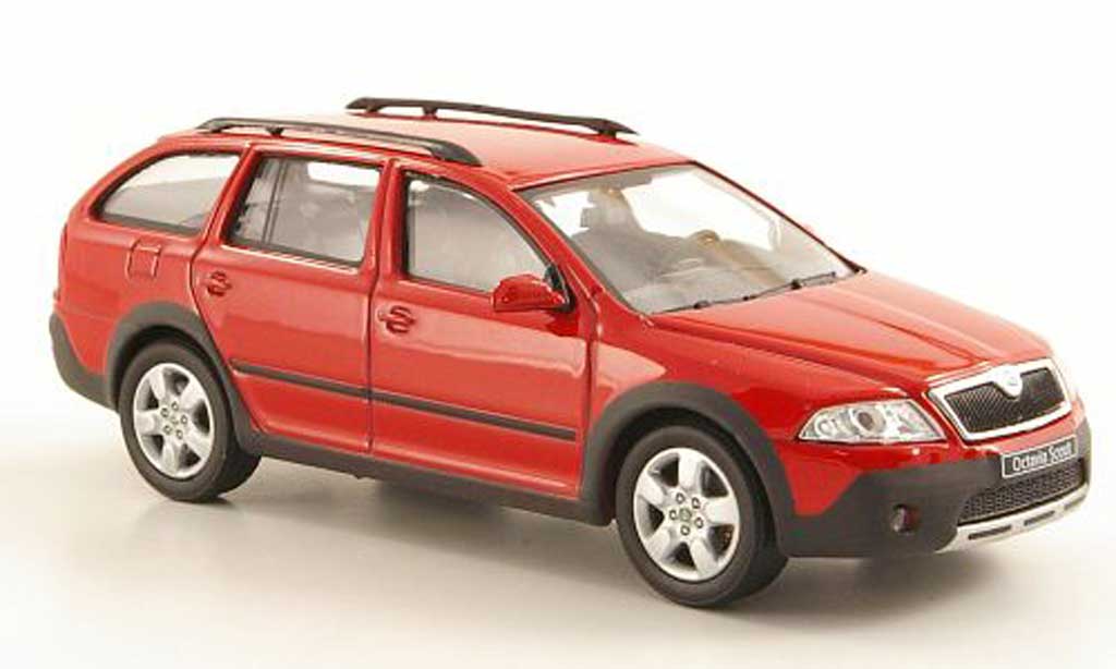 Skoda Octavia Combi 1/43 Abrex Combi Scout rosso modellino in miniatura