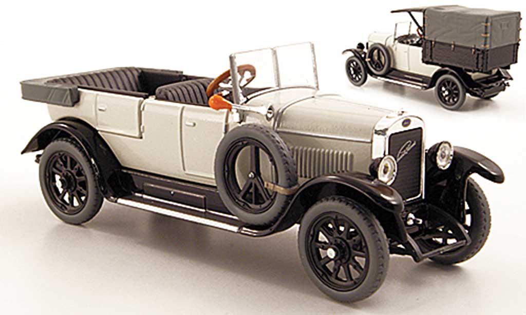 Skoda 110 1/43 Abrex Laurin & Klement Combi Limousine/Lieferwagen grigio 1927 modellino in miniatura