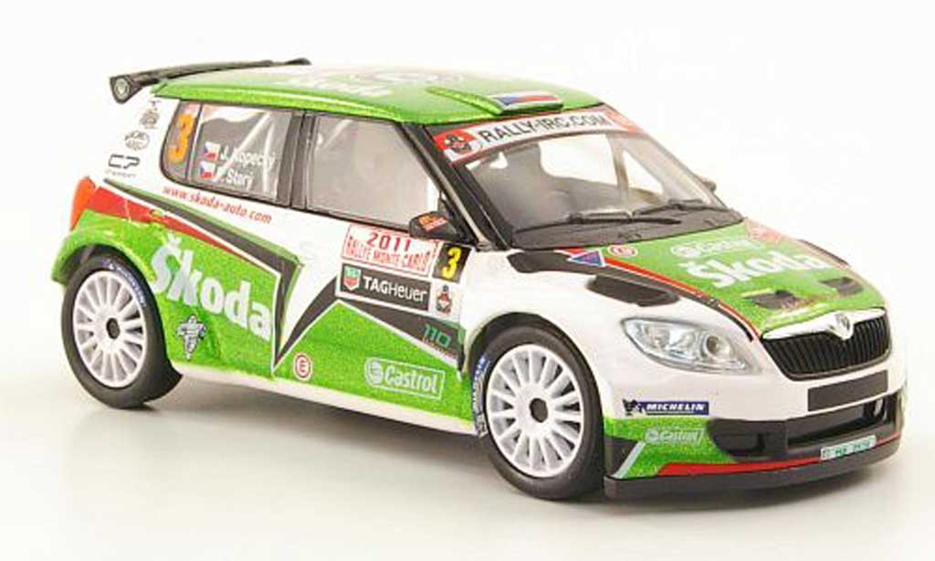 Skoda Fabia S2000 1/43 Abrex S2000 No.3 Kopecky/Stary Rally Monte Carlo 2011 modellino in miniatura