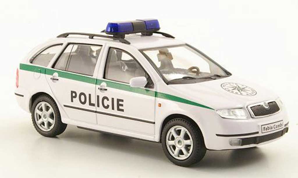 Skoda Fabia 1/43 Abrex Policie Polizei Tschechien modellino in miniatura