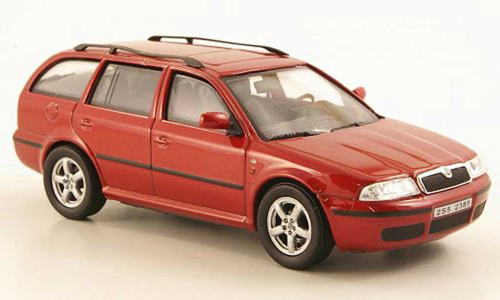 Skoda Octavia Combi 1/43 Abrex Combi Tour rosso modellino in miniatura