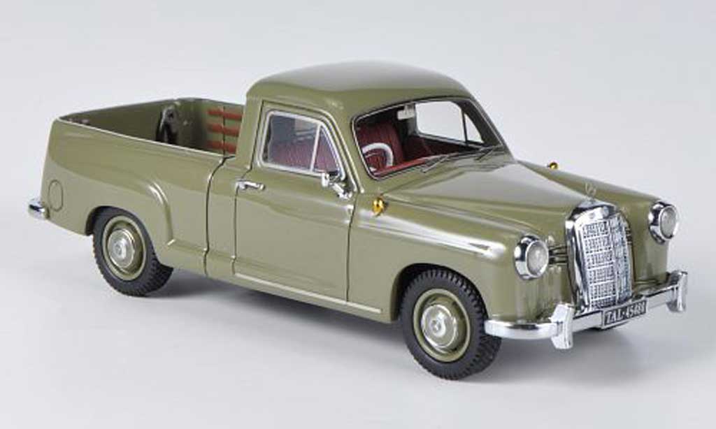Mercedes 180 1/43 Neo (W120) Bakkie oliv 1956 modellino in miniatura