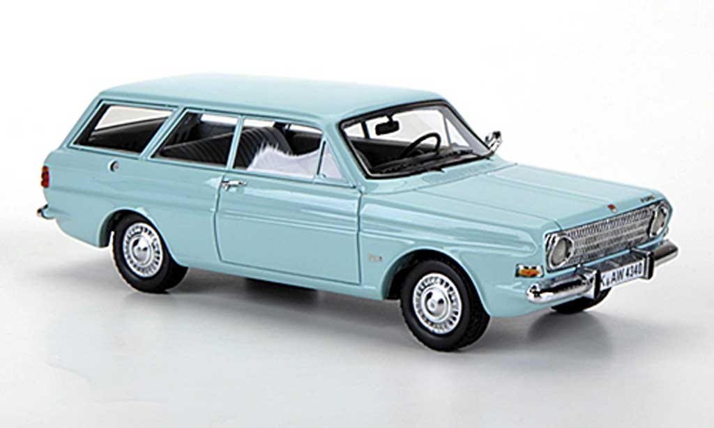 Ford Taunus 1966 1/43 Neo 1966 12m (P6) Turnier turkis modellino in miniatura