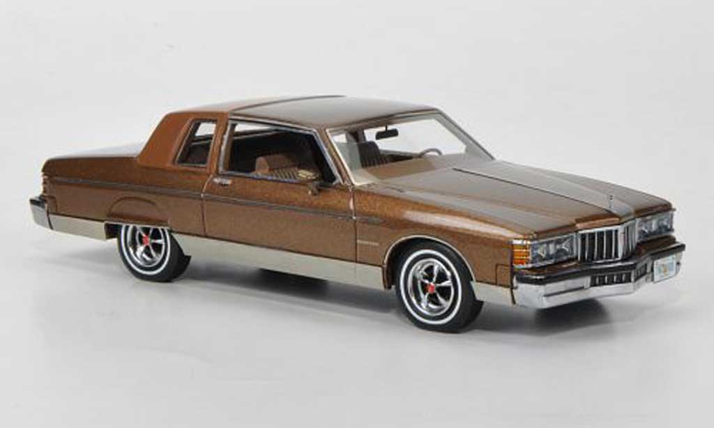 Pontiac Bonneville 1/43 Neo Brougham 2-portes Coupe met.marronee/marronee 1980 modellino in miniatura