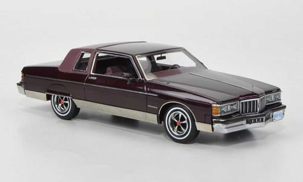 Pontiac Bonneville 1/43 American Excellence Brougham 2-portes Coupe rosso/flieder limited edition 1980 modellino in miniatura
