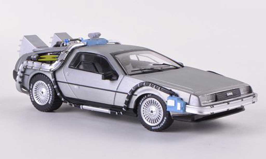 De Lorean futur I 1/43 Hot Wheels Elite DMC-12 Time Machine Back to the Future modellino in miniatura