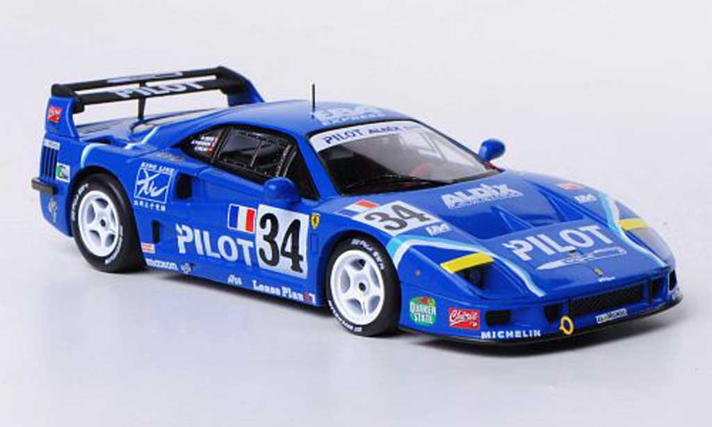 Ferrari F40 1/43 Hot Wheels Elite Competizione No.34 Pilot M.Ferte / O.Thevenin / C.Palau 24h Le Mans 1994 modellino in miniatura