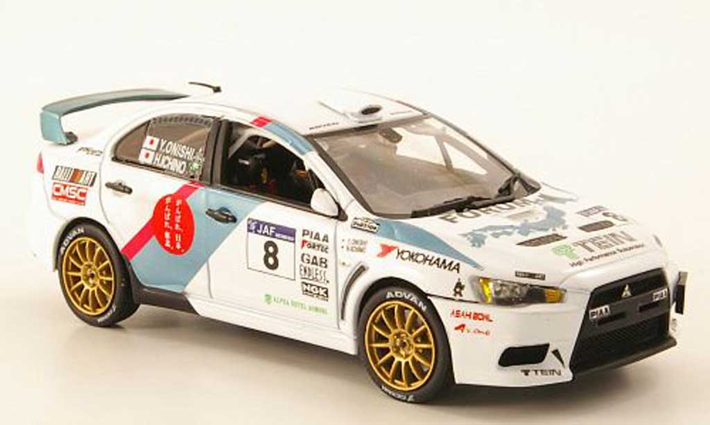 Mitsubishi Lancer Evolution X 1/43 Vitesse Evolution X No.8 JRC - Tour de Kyushu 2011 modellino in miniatura