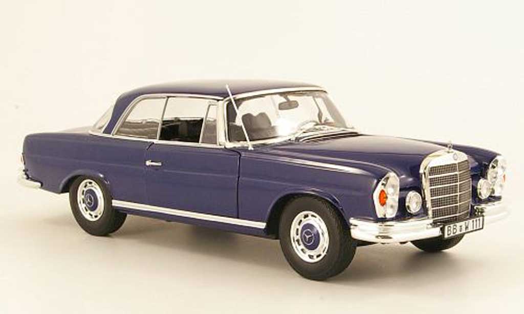 Mercedes 280 1969 1/18 Norev 1969 SE Coupe (W111) blu modellino in miniatura