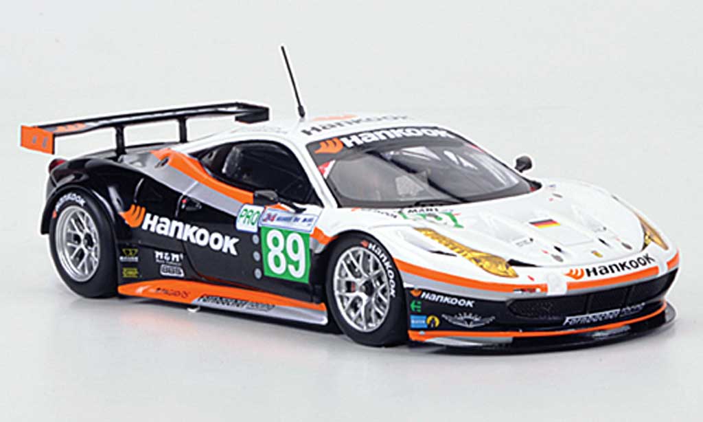 Ferrari 458 Italia GT2 1/43 Fujimi Italia GT2 No.89 Hankook Team Farnbacher 24h Le Mans 2011 modellino in miniatura