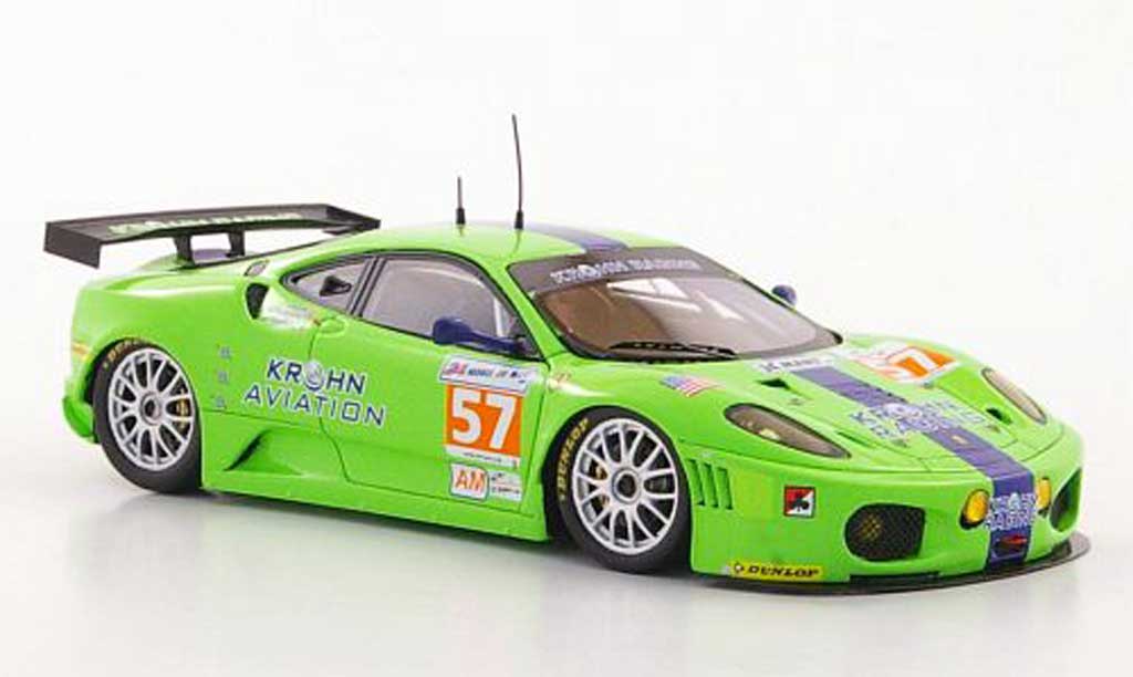 Ferrari F430 GTC 1/43 Fujimi GTC No.57 Krohn Racing T.Krohm / N.Jonsson / M.Rugolo 24h Le Mans 2011 modellino in miniatura