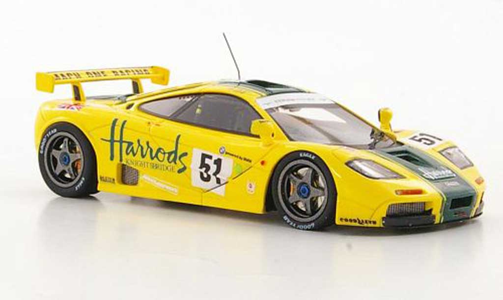 McLaren F1 1/43 TrueScale Miniatures GTR No.51 Harrods Mach One Racing A.Wallace / J.Bell / D.Bell 24h Le Mans 1995 modellino in miniatura