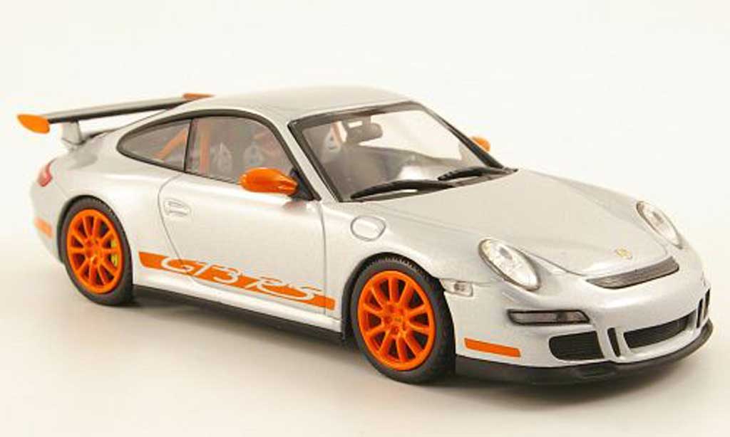 Porsche 997 GT3 RS 1/43 Minichamps GT3 RS grigio /orange modellino in miniatura