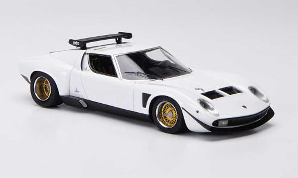 Lamborghini Miura Jota 1/43 FrontiArt Jota SVR bianco 1972 modellino in miniatura