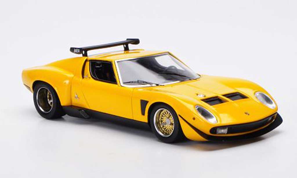 Lamborghini Miura Jota 1/43 FrontiArt Jota SVR giallo 1972 modellino in miniatura