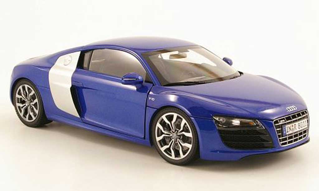 Audi R8 5.2 FSI 1/18 Kyosho 5.2 FSI quattro blu modellino in miniatura