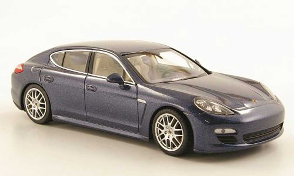 Porsche Panamera 4S 1/43 Minichamps 4S blu 2010 modellino in miniatura