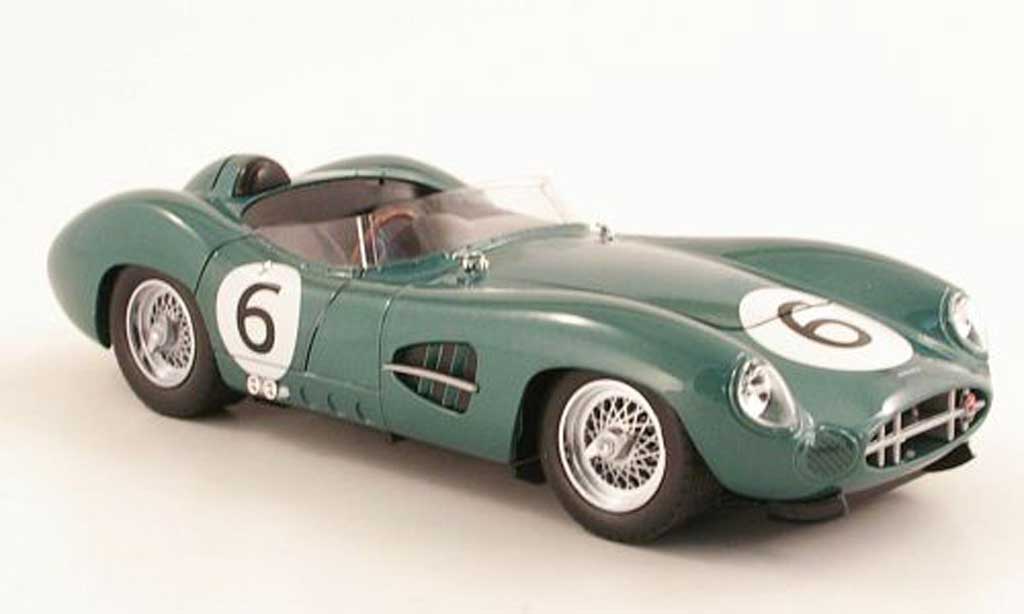 Aston Martin DBR1 1/18 Shelby Collectibles No.6 1959 M.Trintignant / P.Frere modellino in miniatura
